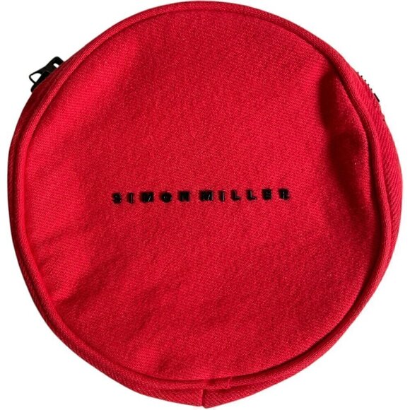 Simon Miller PVC Lunch Bag Clear Tote Black Leather Trim - Picture 7 of 15